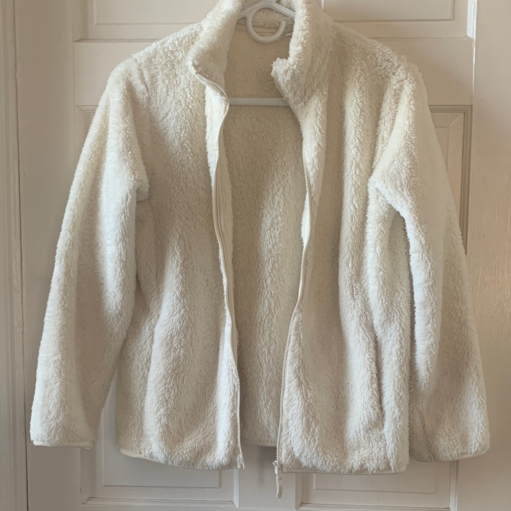 Uniqlo Kid’s Off-White Teddy Jacket